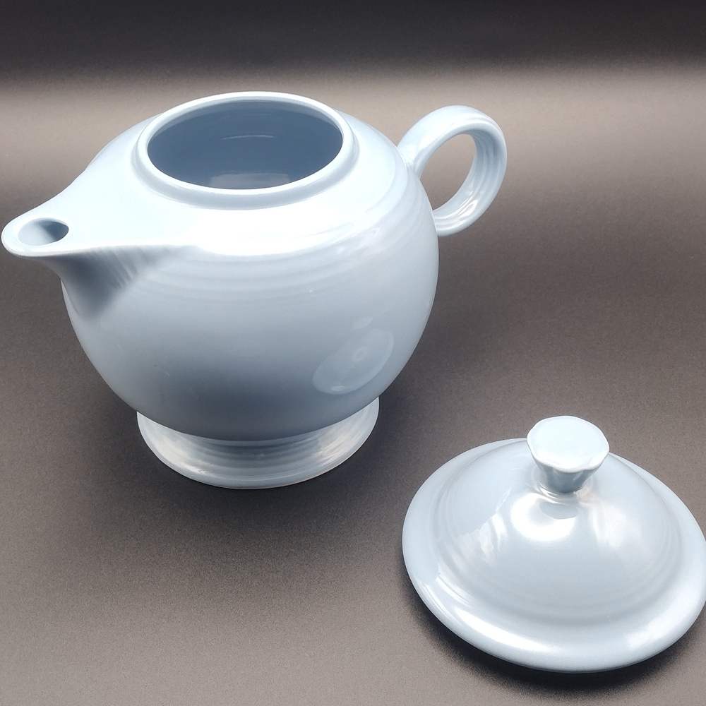 Fiesta Blue Covered Teapot